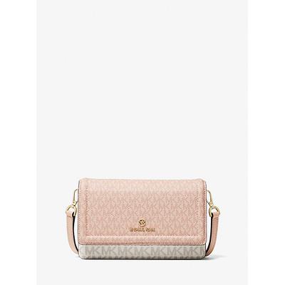 Michael Kors Jet Set Small Two-Tone Logo Smartphone Crossbody Bag