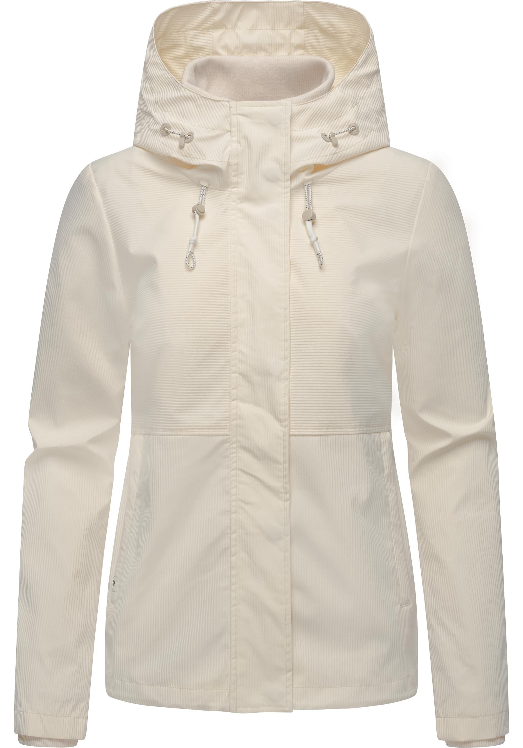 Outdoorjacke RAGWEAR "Sunniva B", Damen, Gr. S (36), beige (elfenbeinfarben), Obermaterial: 100% Polyester; Innenfutter: 100% Polyester, figurumspielend hüftbedeckend, Ärmel ohne Ärmelschlitz Rippstrickbündchen, Jacken Outdoorjacke, Übergangsjacke...