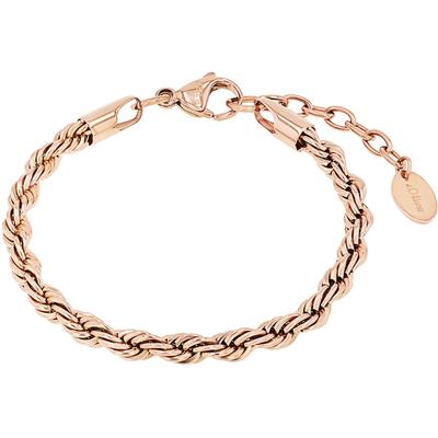 Armband S.OLIVER "2038847", rosa (roségoldfarben), Armbänder, Damen, Edelstahl