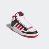 Sneaker ADIDAS SPORTSWEAR "RAPID COURT MID", Damen, Gr. 39, core schwarz, team power rot 2, cloud weiß, Synthetik, Leder, sportlich, Schuhe, Sneaker, Schnürboots, Winterschuhe