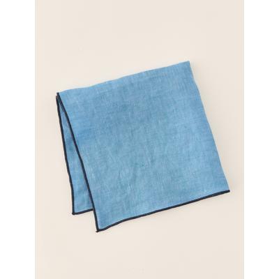 J.McLaughlin Men's Linen Pocket Square Ocean