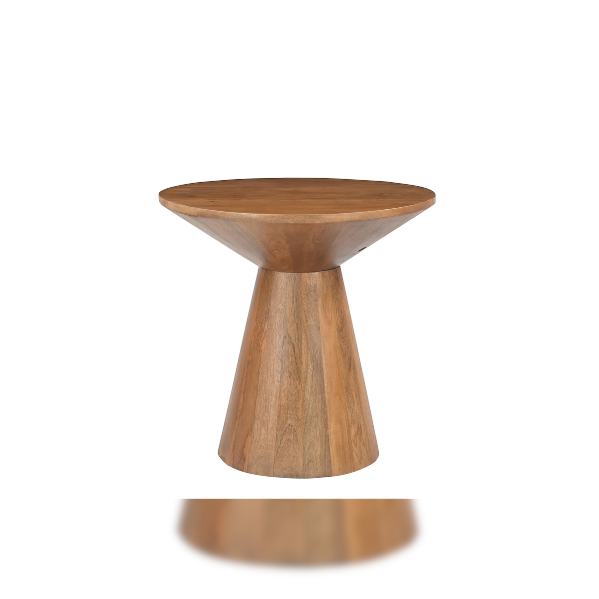 SIT Möbel Beistelltisch Ø 60 cm | runde Tischplatte | Mango massiv natur | B 60 x T 60 x H 60 cm | 14883-01 | Serie MANGO NATURAL Image