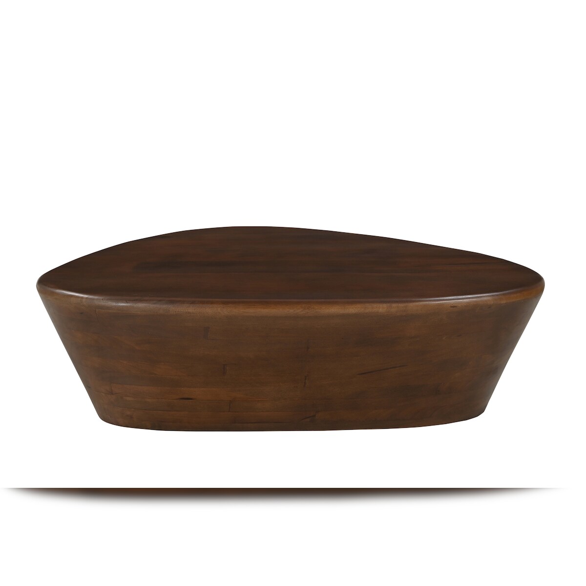 SIT Möbel Couchtisch | dreieckige Tischplatte | Mango massiv, braun | B 107 x T 78 x H 30 cm | 14786-30 | Serie RONDURA Image