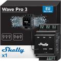 Shelly - Wave Pro 3, Interruttore a relè Z-Wave 800, 3 canali, 16A per canale, Contatti Puliti,