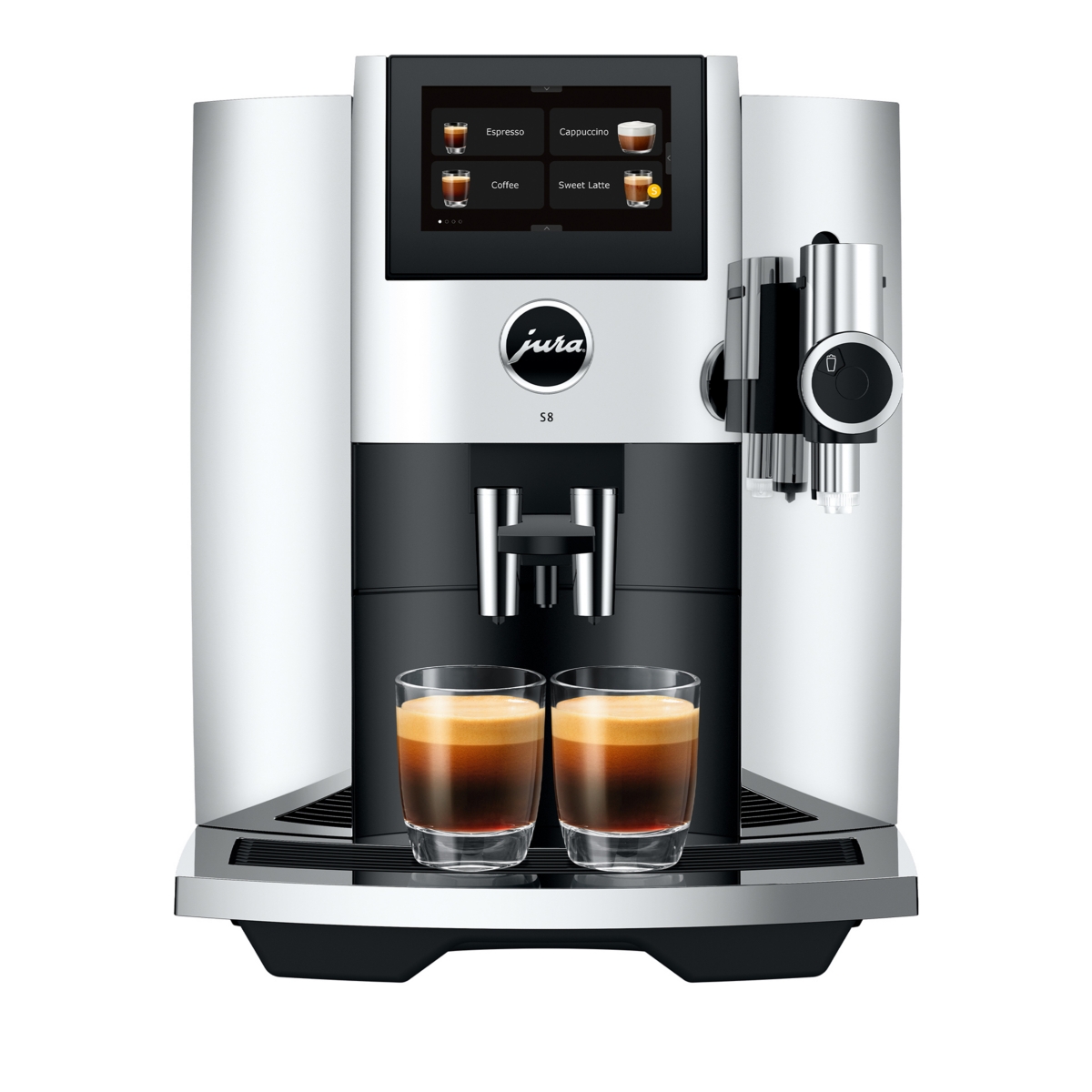 Jura S8 Automatic Coffee Machine - Chrome