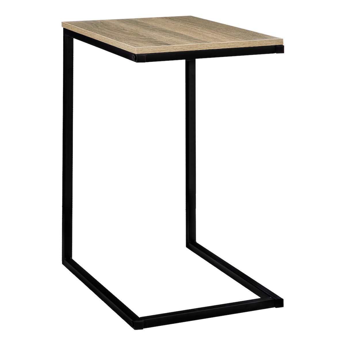 WellHome - Schwarzer Sofatisch aus Metall und Holz 45x35x66,5cm Image