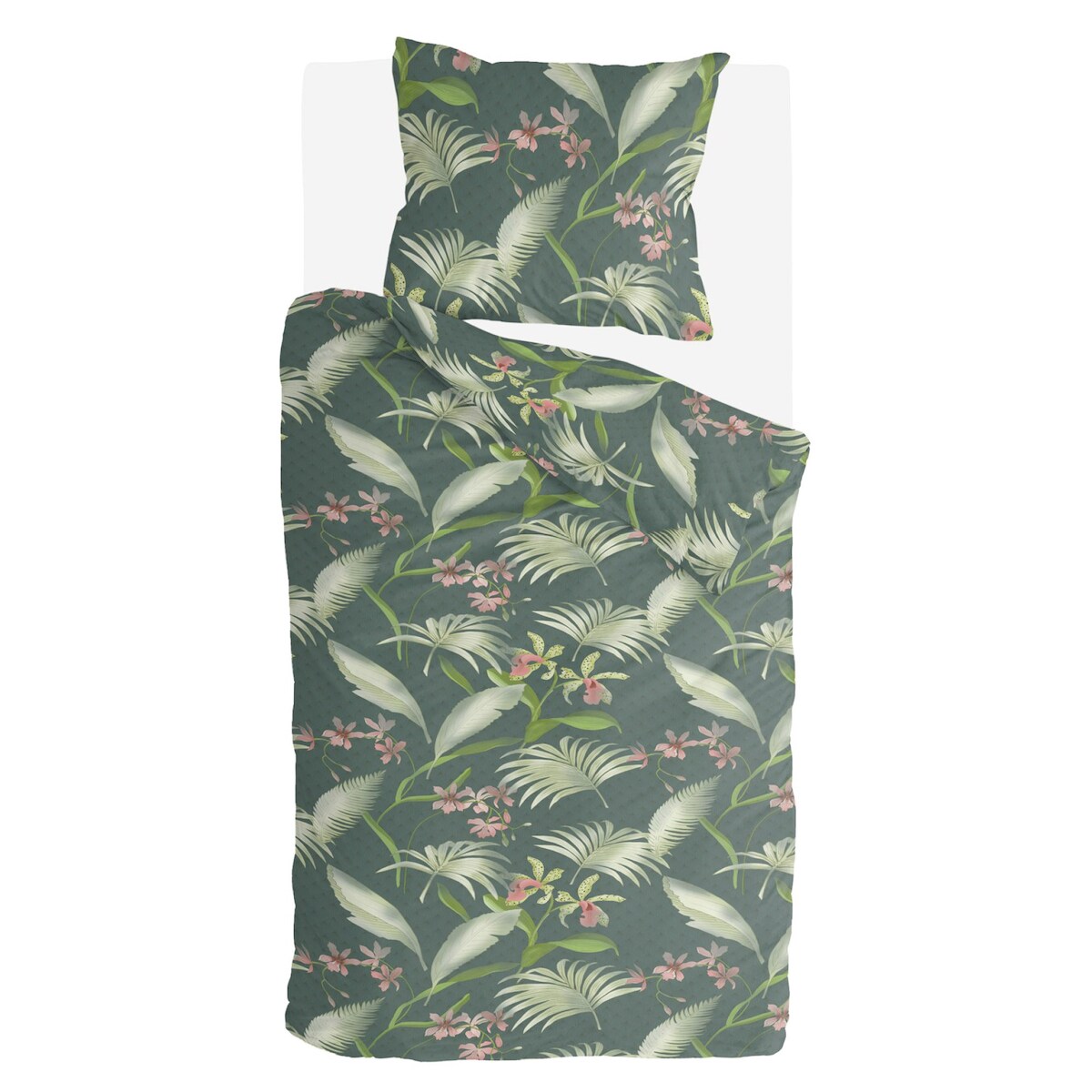 Bestlivings Bettwäsche-Set (135x200cm) Greens & Flowers Image