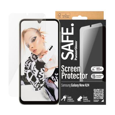 SAFE BY PANZERGLASS Displayschutzglas "Screen Protector für Samsung A24 5G, UWF", transparent, B:11,00cm H:1,30cm T:19,80mm, Displayfolien