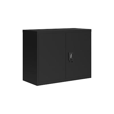 vidaXL Aktenschrank Schwarz 90x40x70 cm Stahl Image