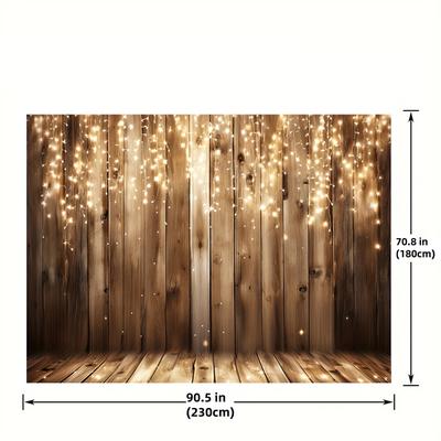 TEMU Rustic Wood Photography Backdrop: Nostalgic Wood Floor Photo Backdrop For Props, Photobooth Studio Props, And Party Supplies - Suitable For And Bachelorette Party Decorations Image
