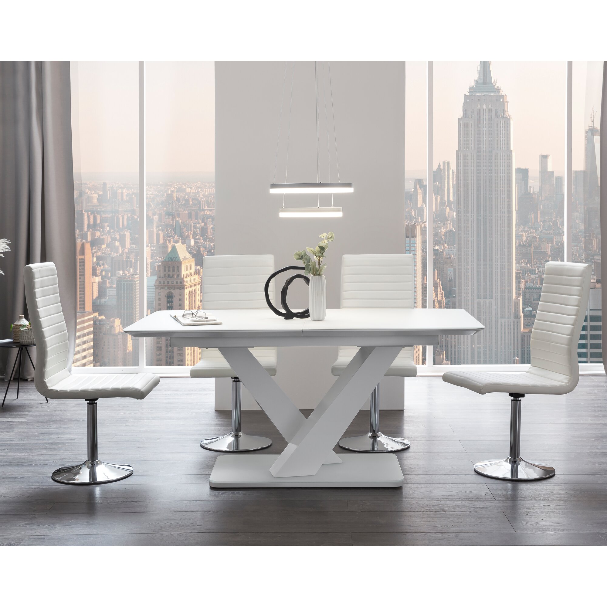 SalesFever »Lumina-Lio« Esszimmergruppe 5-teilig weiß