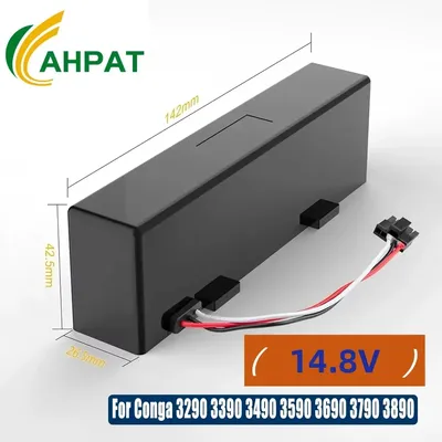 18650 4S1P 14,8 V 12800 mAh Kehrmaschine Batterie für Xiaomi Mijia Mi Roboter Vakuum-Mop P Fegen Wischen Roboter STYTJ02YM Li-Ion Batterie Image