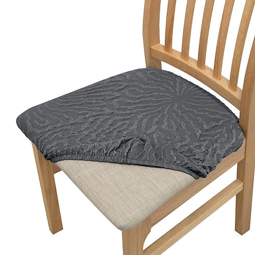 Stretch-Esszimmerstuhl-Sitzbezug, Stoff, Stretch-Stuhlkissen, Sitzkissen, Schonbezug, Esszimmer, Küche Image