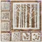 Pochoirs pour peinture, Scrapbook, coloration, gaufrage, modèle décoratif d'album, feuille d'arbre, bourgeon de Ginkgo, bricolage, 8 pièces/ensemble 13cm