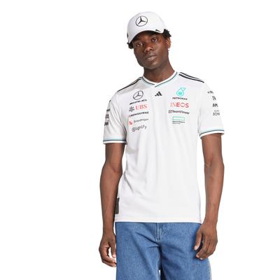 Mercedes AMG Petronas adidas Authentic Team Driver T-Shirt – Weiß Image