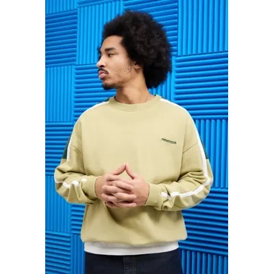 iets frans. Sand Panel Sweatshirt - Dark Yellow S at Urban Outfitters