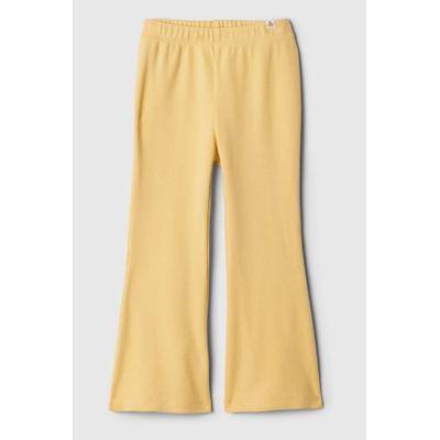 Gap Girls Yellow Flare Basic Cotton Leggings (6mths-5yrs) - Yellow