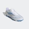 Fußballschuh ADIDAS PERFORMANCE "F50 CLUB FG/MG", Gr. 42, weiß (cloud weiß, silber metallic, cloud weiß), Synthetik, sportlich, Schuhe, für Rasenplätze