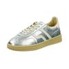 Sneaker GANT "Cuzima", Damen, Gr. 39, silber (silberfarben), Leder, metallic, modisch, Schuhe Retrosneaker, Retro Sneaker, Schnürschuh mit softer Lederinnenausstattung