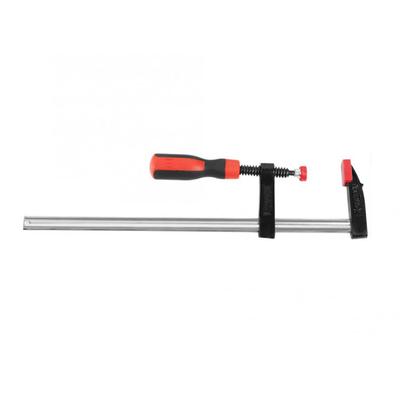 TEMU Keenso Set Of 4 Screw Clamps, One-handed Clamp, Die Cast Screw Clamp, F Clamp Malleable Cast Iron Woodworking F Clamps Bar Clamp Steel Material For Woodworking Clamping And Fixing 50 X 300mm Image