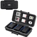 Custodia per scheda di memoria per batteria per fotocamera JJC per 6 schede SD 6 CFexpress Type-B/XQD 5 schede CFexpress Type-A 3 batterie per fotocamera
