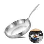 1 pz padella riutilizzabile padella Wok antiaderente bistecca pentola padella padella padella a induzione padella con manico rivetto