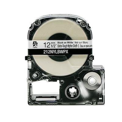 EPSON 212NYLBWPX Nylon Cloth Label Tape,19 ft L,Matte Wht