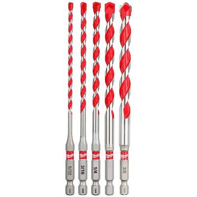 MILWAUKEE TOOL 48-20-9051 5pc Shockwave Carb Hammer Drill Bit Set