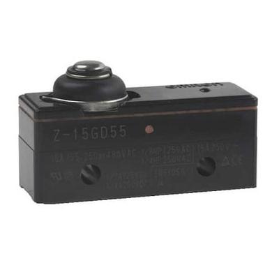 OMRON Z-15GD55 Snap Action Switch, Plunger, Short Actuator, SPDT, 15 A @ 480 V
