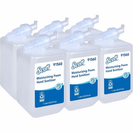 SCOTT 91560 Moisturizing Foam Hand Sanitizer 1.0 L Refills for compatible Scott