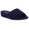 Pantolette JOSEF SEIBEL "Marseille 01", Damen, Gr. 39 (6), blau (dunkelblau), Textil, casual, Schuhe, Wellness Schuh, Hausschuh, Pantolette mit Keilabsatz