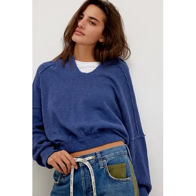 We The Free Atlas Hoodie at Free People in Indigo Pura, Size: XS