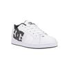 Sneaker DC SHOES "Net", Gr. 10,5(44), weiß (weiß, monogram), 52.5% Leder, 47.5% Synthetikmaterial, Schuhe