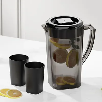 1.3/2.2/3L Cold Water Kettle Home Heat Resistant Fall-resistant Pitcher Plastic High Capacity Juice Jug for Summer Milk Tea Shop