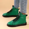 Günstige Herren-Skateschuhe, Größe 46, modische grüne Skateboard-Turnschuhe, Unisex, leichte hohe Sportschuhe, Zapatos De Skateboard
