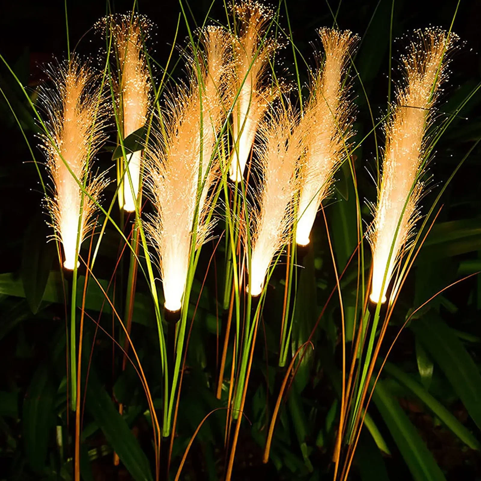 1 ~ 8PCS LED Solar Garten Lampe Wasserdichte Reed Licht Im Freien Rasen Hof Garten Weihnachten Dekoration Licht Dekor solar Power Lichter