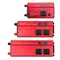Onduleur puissance 12V 24V à 220V, 4 transformateurs tension USB pour voiture, onduleur puissance