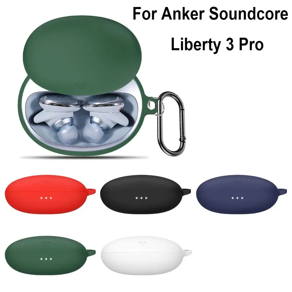Anti-Drop-Ohrhörer Schutzhülle staub dicht wasch bar kabellose Kopfhörer hülle einfarbig für Anker Sound core Liberty 3 Pro Image