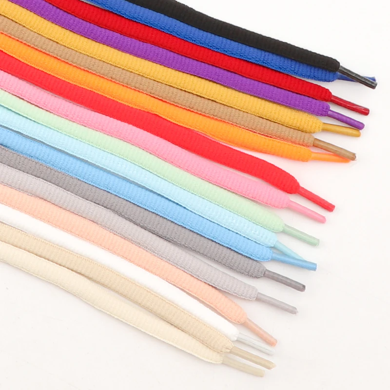 Halbrunde Schnürsenkel ovale Schnürsenkel für sportliche Laufschuhe Schuhe Stiefels chnüre für Sport lauf Schnürsenkel 140/160/180cm Image