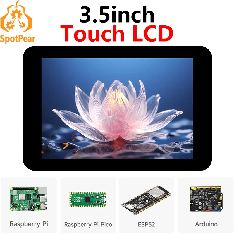 ESP32 3,5 Zoll kapazitives Touchscreen-LCD-Display ST7796 FT6336 320 x 480 für Arduino / Raspberry Pi / Pico Image