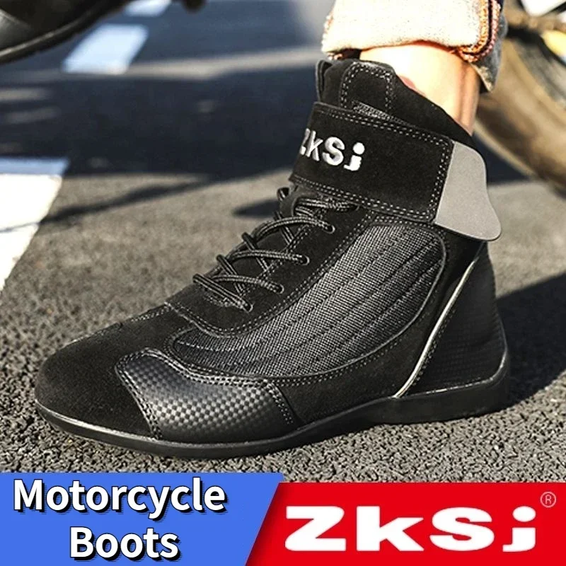 Outdoor Motorrad Reiten Schuhe Anti Slip Go Kart Training Schuhe Motorrad Reise Off-road Schuhe für Männer Motocross Stiefel