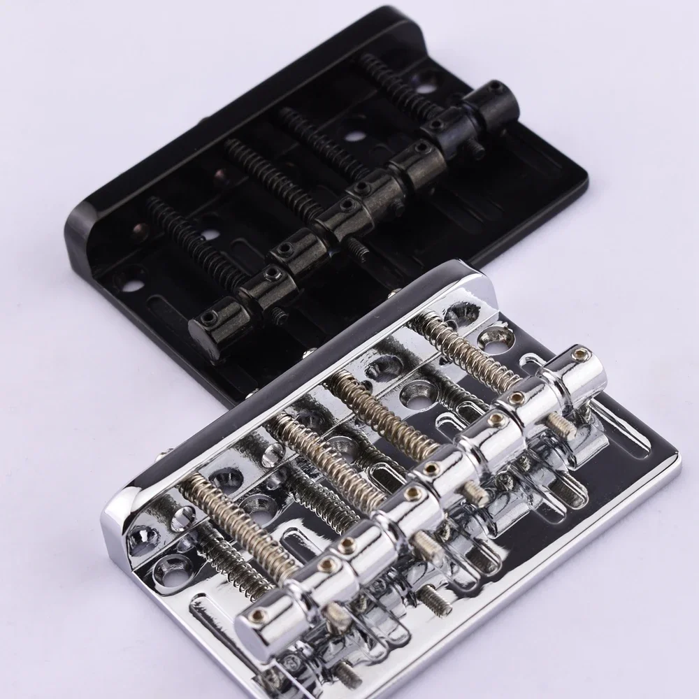 E-Bass-Brücke für 4-saitige Präzision/Jazz, Chrom/Schwarz – hergestellt in Korea Image