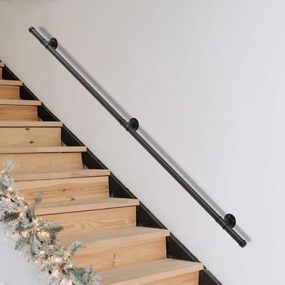 SWANEW Handlauf Geländer Wandhandlauf Handlaufset Edelstahl Wasserrohr Haltegriff Wandhalter Image