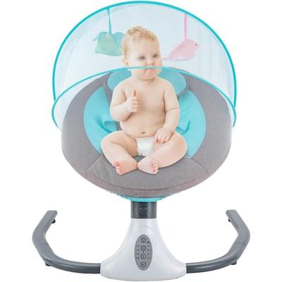 Babywippe Elektrisch,Baby Schaukel mit 12 Musik,USB Bluetooth Elektrisch Musik Babyschaukel