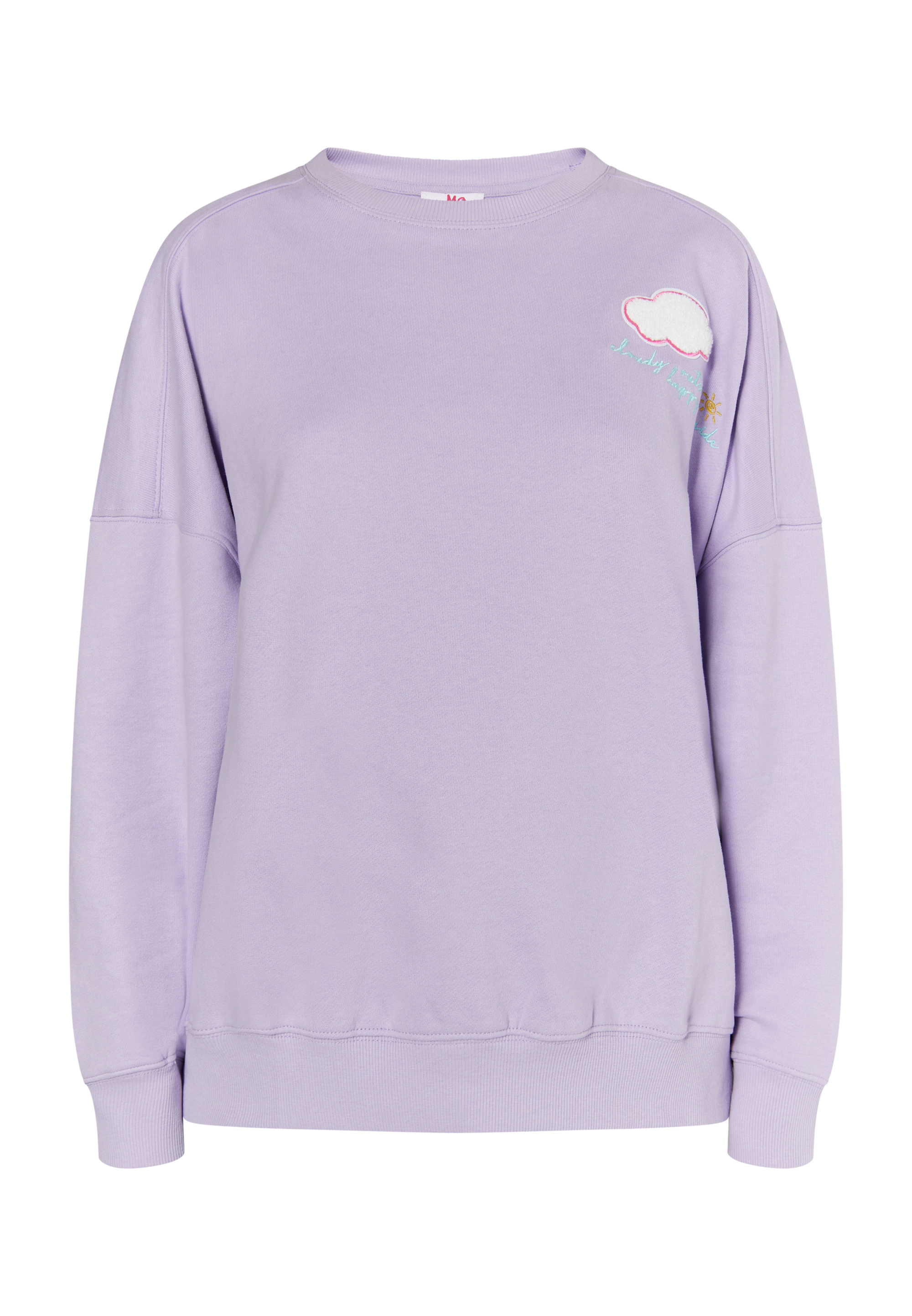 Mymo Sweatshirt mit Rundhalsausschnitt Damen violett Image