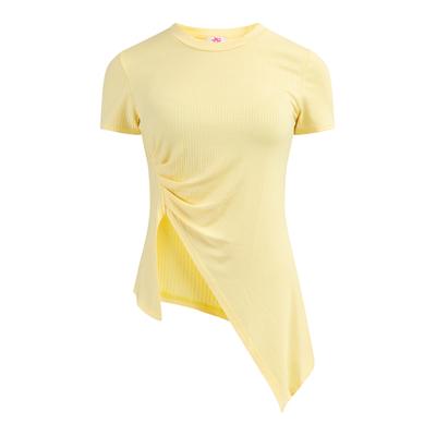 Mymo Jersey-Shirt aus Rippstrick Damen Höllengelb Image