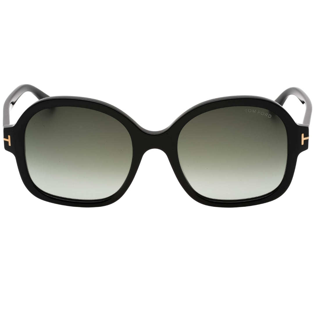 Tom Ford Smoke Lens Glanzende schwarze Sonnenbrille Image