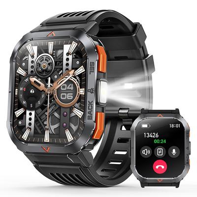 696 S50 Smart Watch 2.02 inch Smartwatch Fitness Running Watch Bluetooth ECGPPG Pedometer Call Reminder Compatible with Android iOS Women Men Hands-Free Calls Message Reminder IP 67 43mm Watch Case