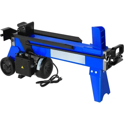 Log Splitter 6.5 Ton, Wood Splitter Electric Powered 15Amp, with Hydraulic Ram, Electric Firewood