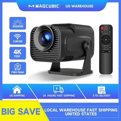 Magcubic HY320 Mini Native 720P Android 11 4K Projector 300ANSI Wifi6 BT5.0 Cinema Outdoor Portable